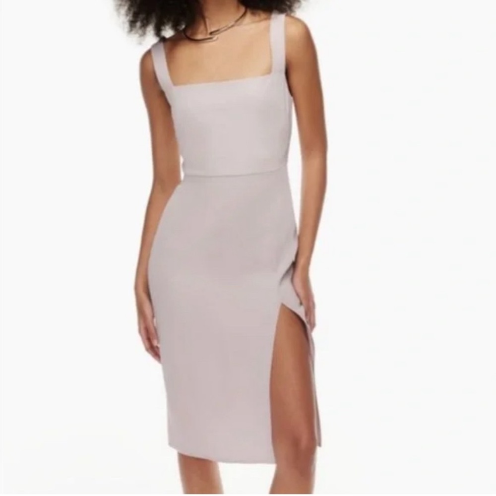 Aritzia 90s slit midi dress